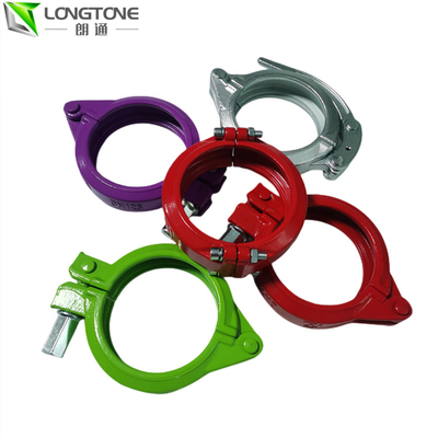 Customized Concrete Pipe Coupling Clamp Forging For Rubber Hose Joint
