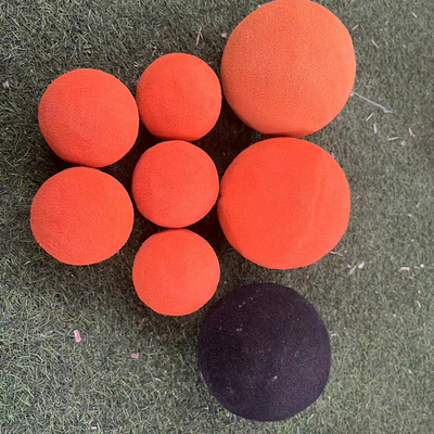 2 Inch  Concrete Pump Parts , Sponge Clean Out Ball For Cleaning