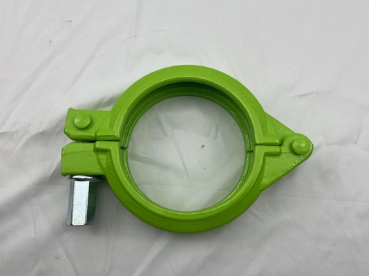 Heavy Duty Forged Concrete Pump Clamps 5 Inch Zinc Color Plated