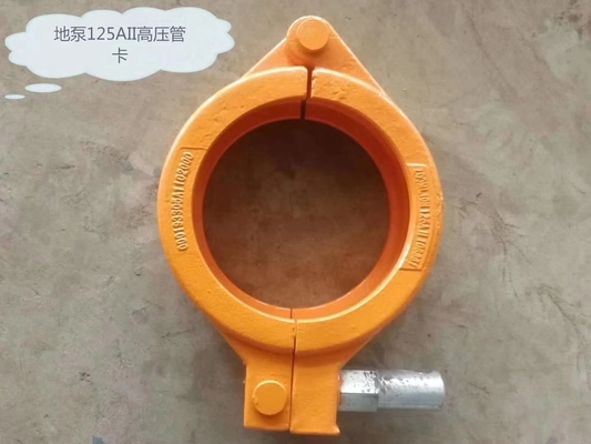 Stainless Steel Concrete Pump Clamp Zinc Color Plated For Pipe