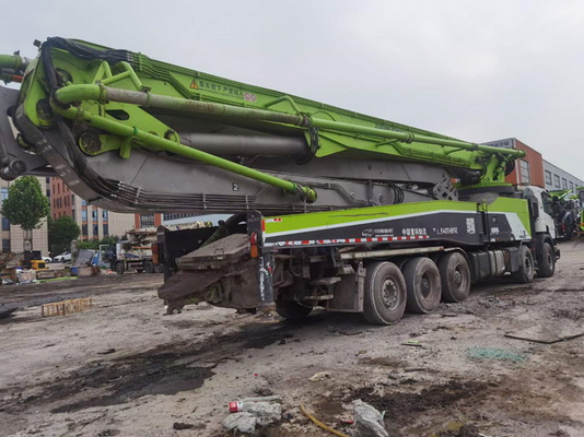 Remote Controller Used Concrete Boom Pump Truck 4 Axle