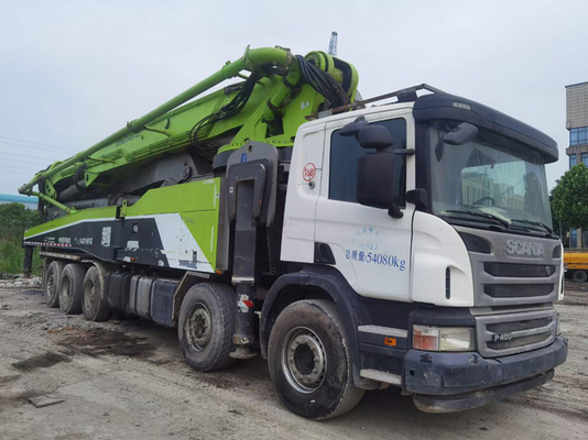 Remote Controller Used Concrete Boom Pump Truck 4 Axle