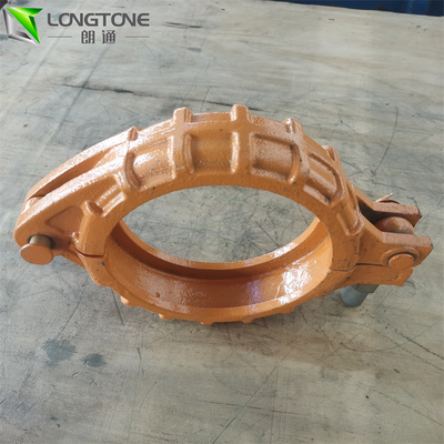 LONGTONE Concrete Pump Clamp Casted Painting Metal Snap Clamps 40Cr Steel OEM