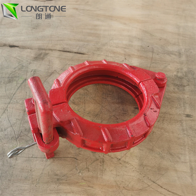 6 Inch Concrete Pump Clamp Vertical  , Snap Dn180 Bolt Pipe Clamp