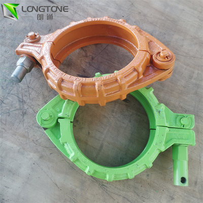 Forged 5 Inch Concrete Pump Clamp Durable Pipe Coupling Joint