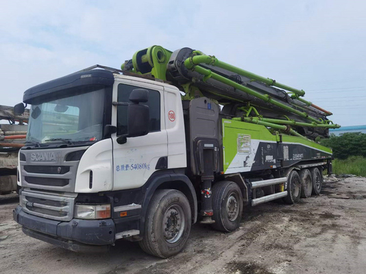 Zoomlion Machinery Used Concrete Pump Truck , 56m Truck Mounted Concrete Pump