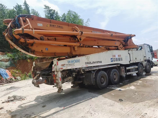 Construction Used Truck Concrete Pump Putzmeister Boom Pump With Remote Control
