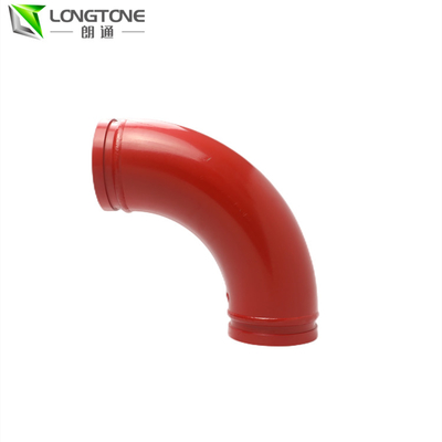 Bend Sany Concrete Pump Parts , Cast Twin Wall Elbow DN125 X R1000/500 X 45
