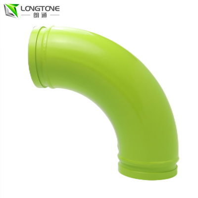 4.5mm Thikness Zoomlion Concrete Pump Parts Elbow Bended Pipe R1000 R500