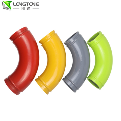 148mm Concrete Pump Pipes Elbow , Customized Carbon Steel Bend Pipe