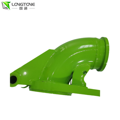 Green Concrete Mixer Parts Outlet Elbow For Zoomlion Boom Concrete Pump