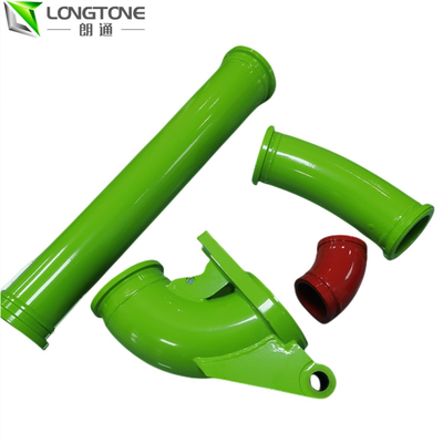 Zoomlion Concrete Pump Spare Parts , Elbow Outlet For Concrete Pump