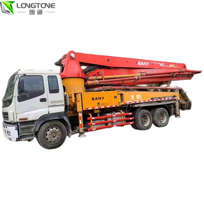 130m3/H Used Concrete Trailer Pumps , Used Concrete Boom Trucks 35m3
