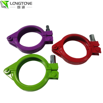 Steel Casting Putzmeister Concrete Pump Parts , Quick Snap Concrete Pump Hose Clamps