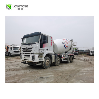 Second Hand 350 KWh Twin Shaft Concrete Mixer With Pump Used Mixer Truck