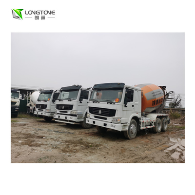 Second Hand 350 KWh Twin Shaft Concrete Mixer With Pump Used Mixer Truck