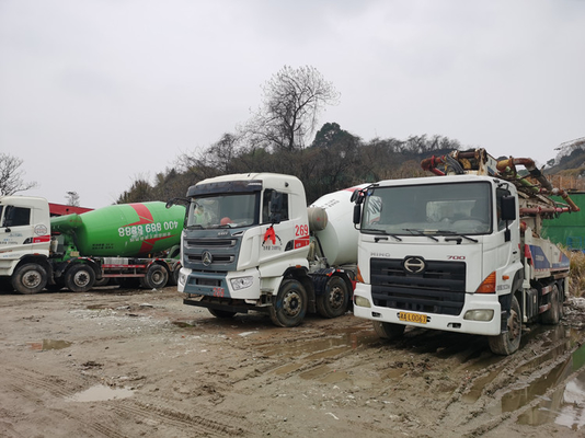 Heavy Duty Automatic Second Hand Concrete Mixer With Pump Diesel Powered