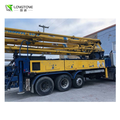 Used Sany Yellow Concrete Truck With Max. Pressure 6 - 6.6 MPa Max. Aggregate Diameter 24 - 36 Mm