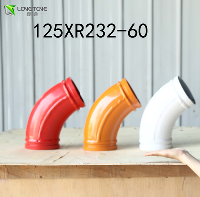 DN125 DN150 Concrete Pipe Elbows Reducers Weight Red White Yellow Color