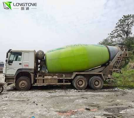 T-Shape Blade Used Mixer Truck , 10 M3 Mixer Tank Truck 8500KG