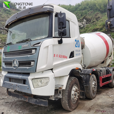 T-Shape Blade Used Mixer Truck , 10 M3 Mixer Tank Truck 8500KG